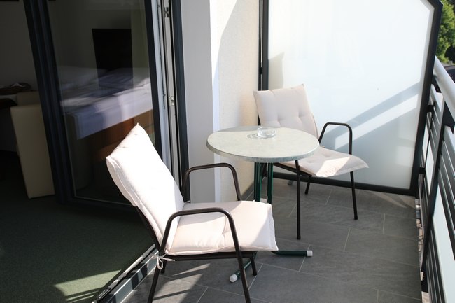 Balkon Doppelzimmer Pension Strobl in Mondsee